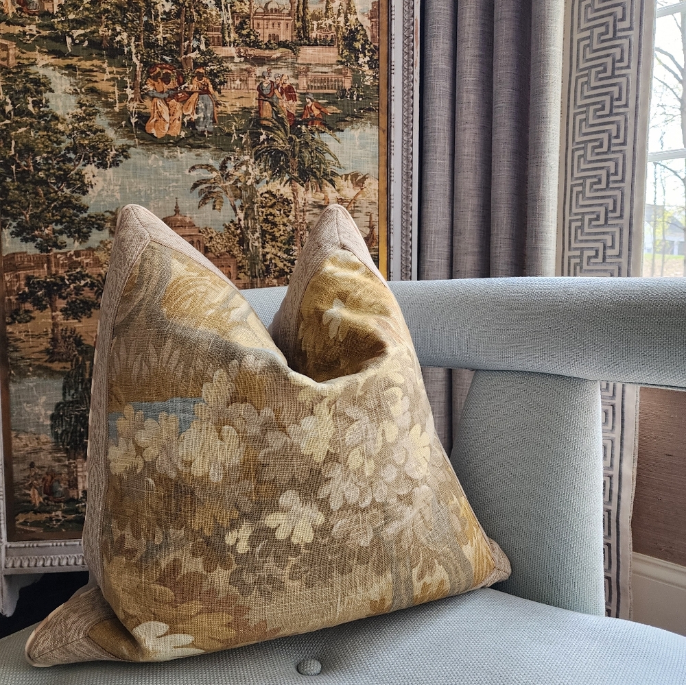 SOLD--Elegant Verdure Throw Pillow Cover